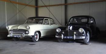 Simca Versailles (1956) en Peugeot 203 (1957)